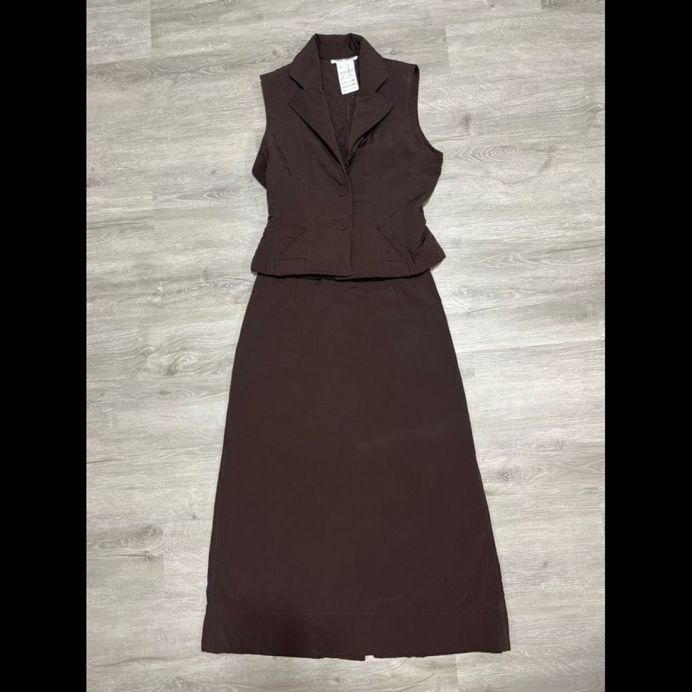 Designer Yoshi Kondo Two Piece Vest and Skirt Women’s Size Medium